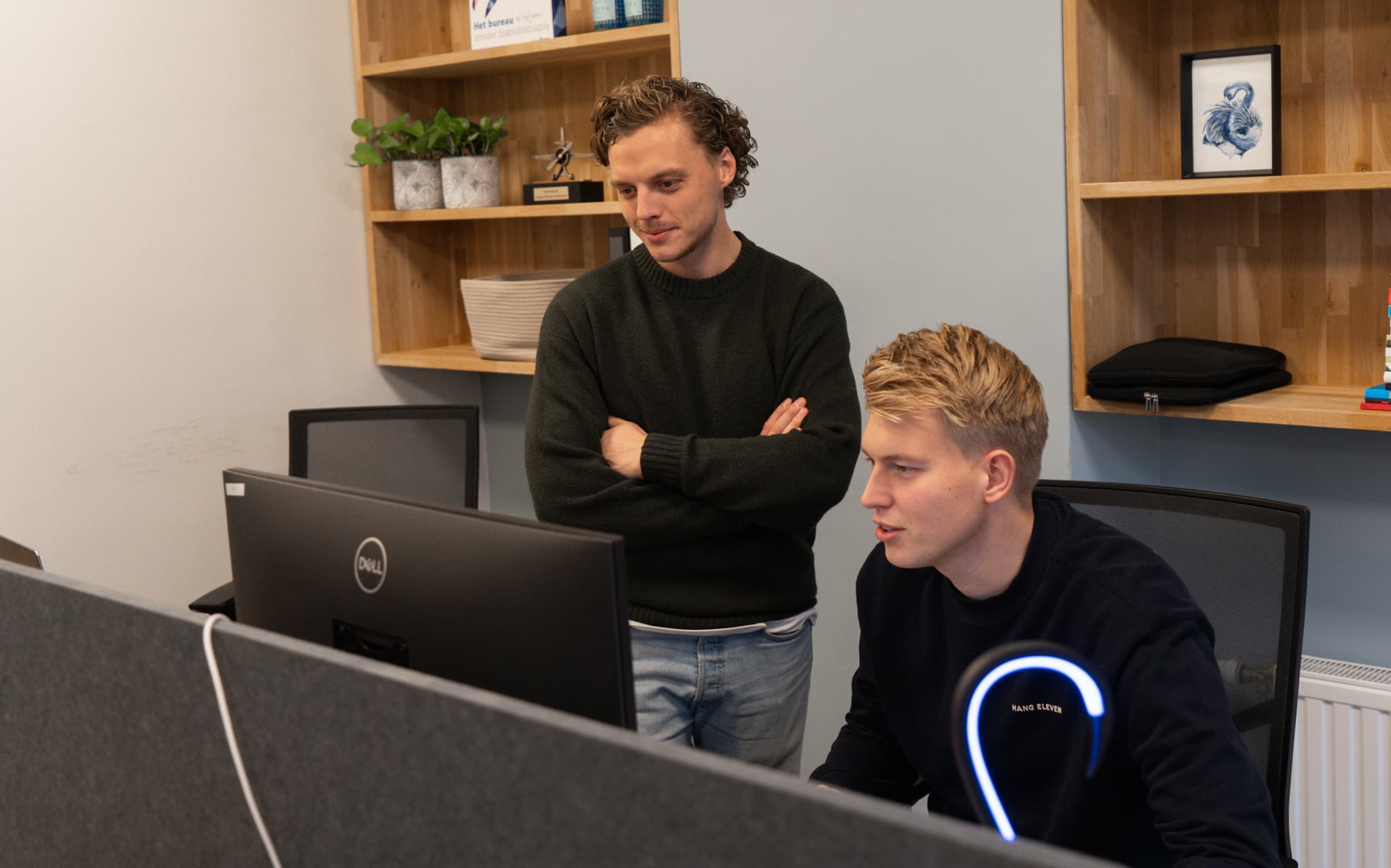 De oprichters van Bidley, Lars Esselink en Jelmer Overmars